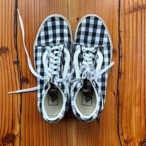 Checkered Vans, Men’s size 6.5, Women’s size 8